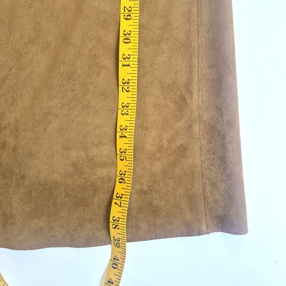 Banana Republic faux suede trench coat, brown, XS - Picture 7 of 7